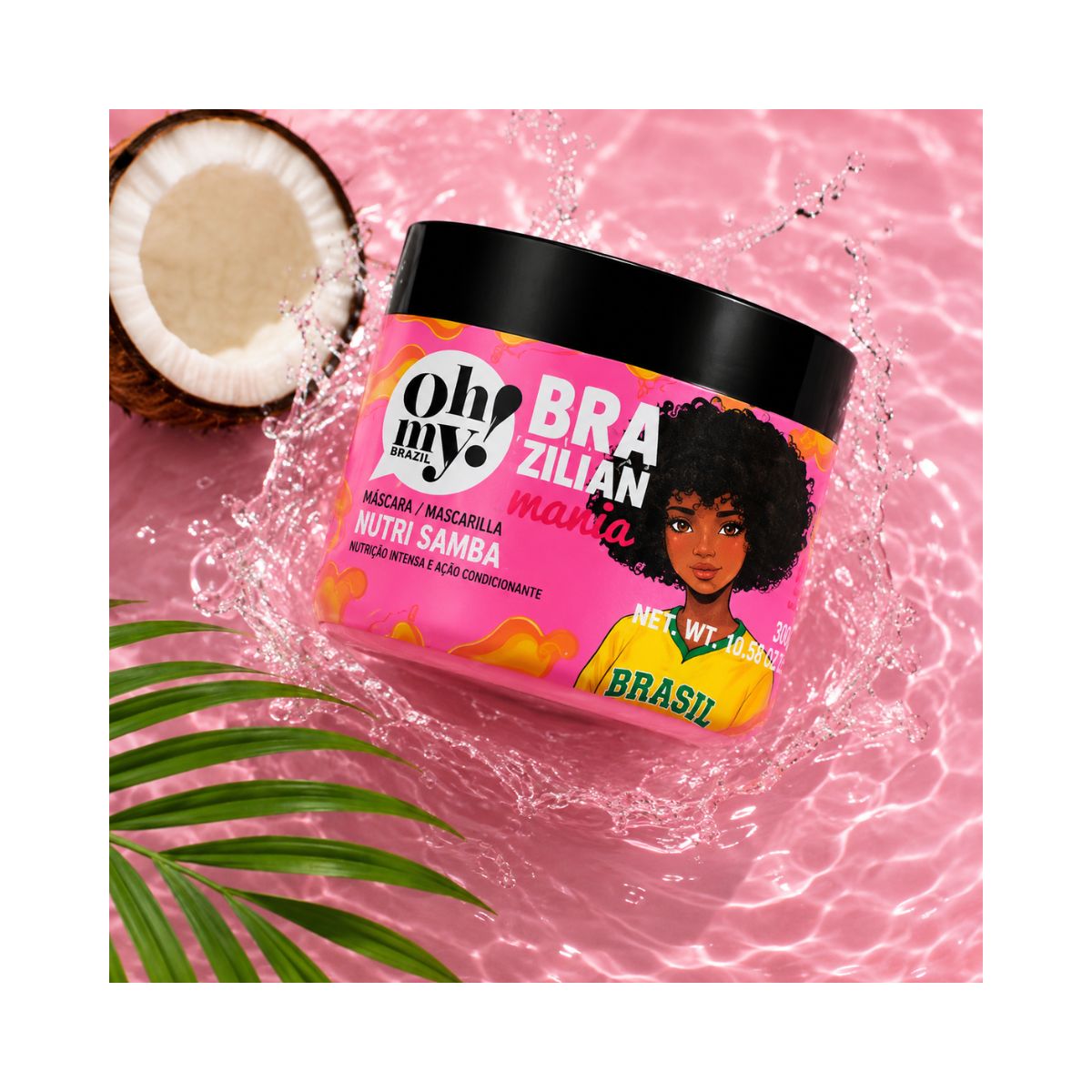MÁSCARA NUTRI SAMBA BRAZILIAN MANIA OH MY 300G