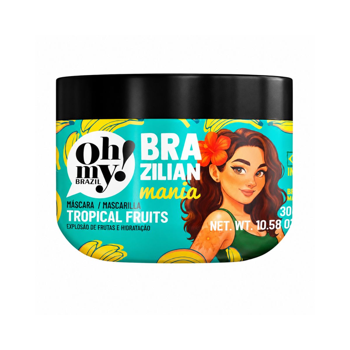 MÁSCARA TROPICAL FRUITS BRAZILIAN MANIA OH MY 300G