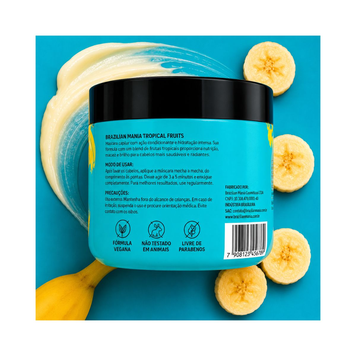 MÁSCARA TROPICAL FRUITS BRAZILIAN MANIA OH MY 300G