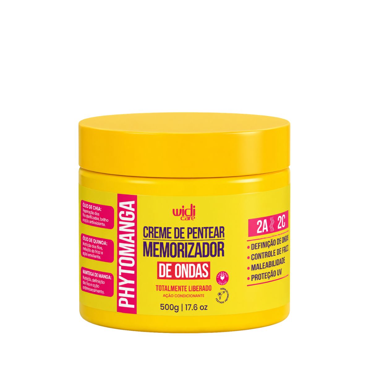 CREME DE PENTEAR MEMORIZADOR DE ONDAS PHYTOMANGA WIDI CARE 500G