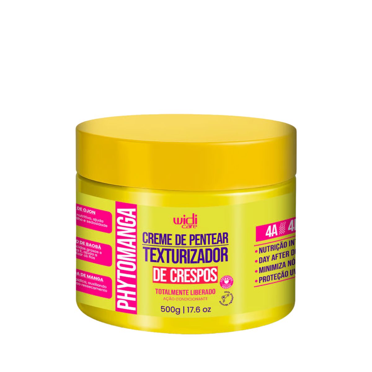 CREME DE PENTEAR TEXTURIZADOR DE CRESPOS PHYTOMANGA WIDI CARE 500G