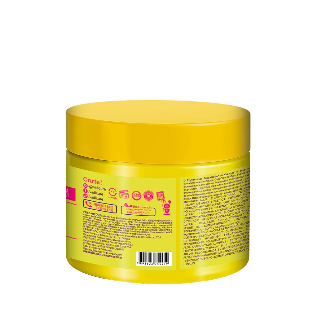 CREME DE PENTEAR TEXTURIZADOR DE CRESPOS PHYTOMANGA WIDI CARE 500G