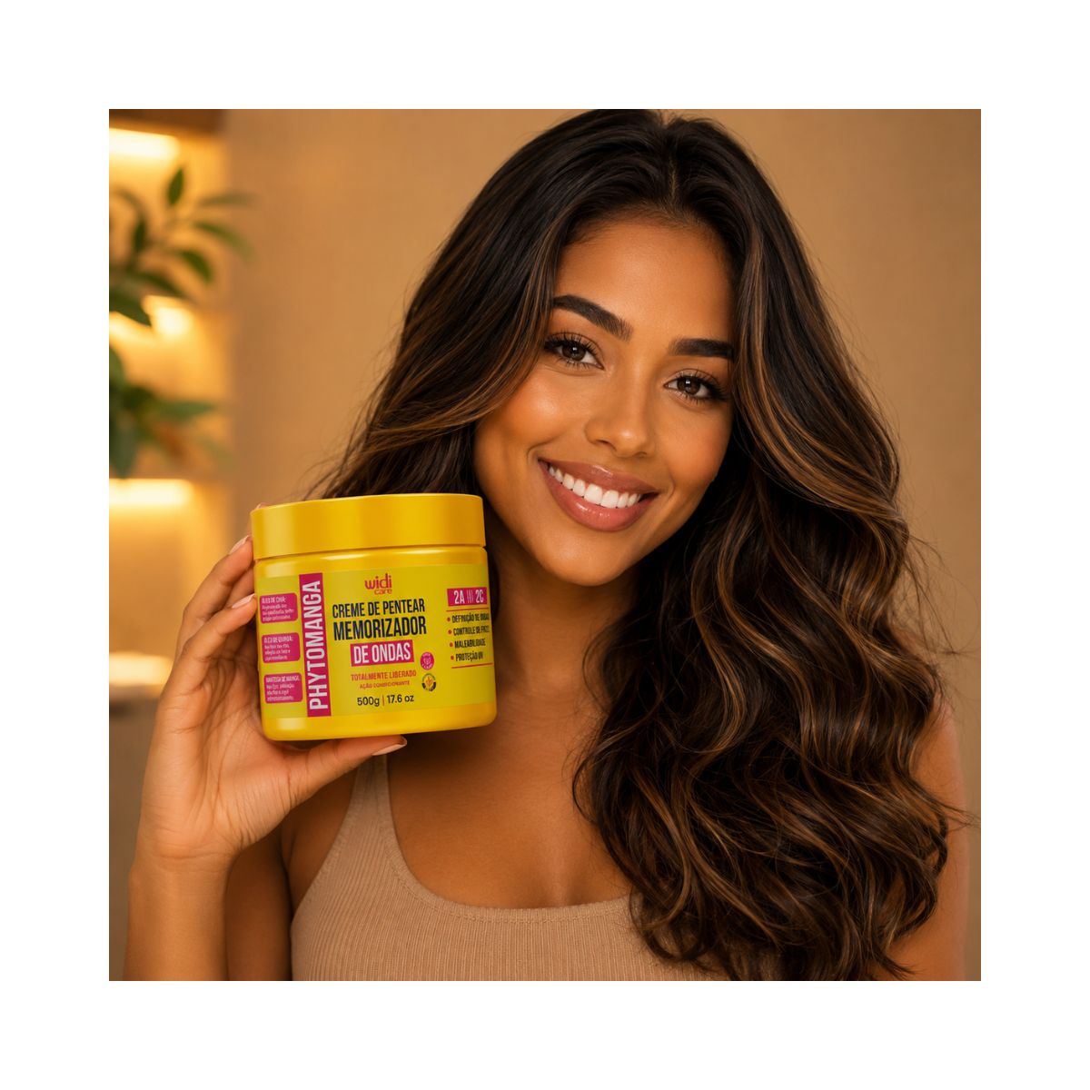 CREME DE PENTEAR TEXTURIZADOR DE CRESPOS PHYTOMANGA WIDI CARE 500G