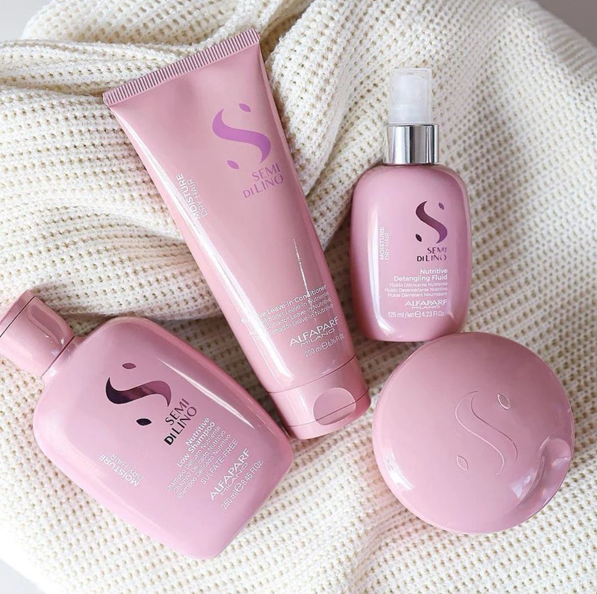 KIT SHAMPOO SEMI DI LINO NUTRITIVE MOISTURE ALFAPARF 250ML + CONDICIONADOR 200ML