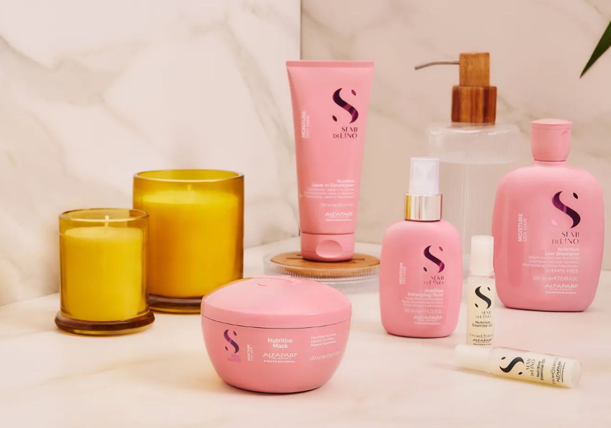 KIT SHAMPOO SEMI DI LINO NUTRITIVE MOISTURE ALFAPARF 250ML + CONDICIONADOR 200ML