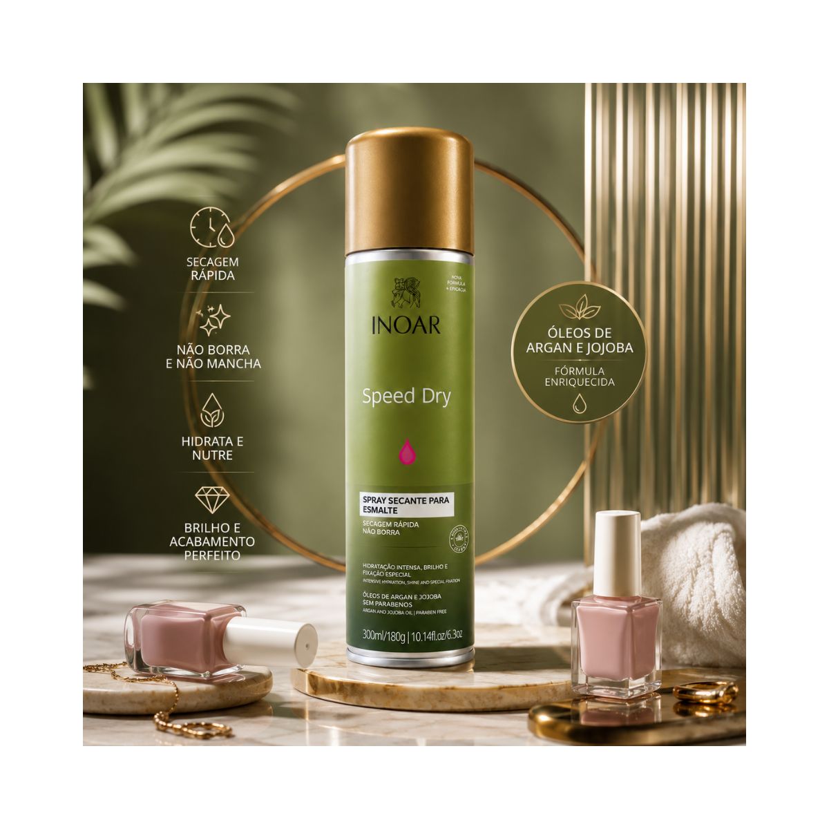 SECANTE DE ESMALTE INOAR 400ML