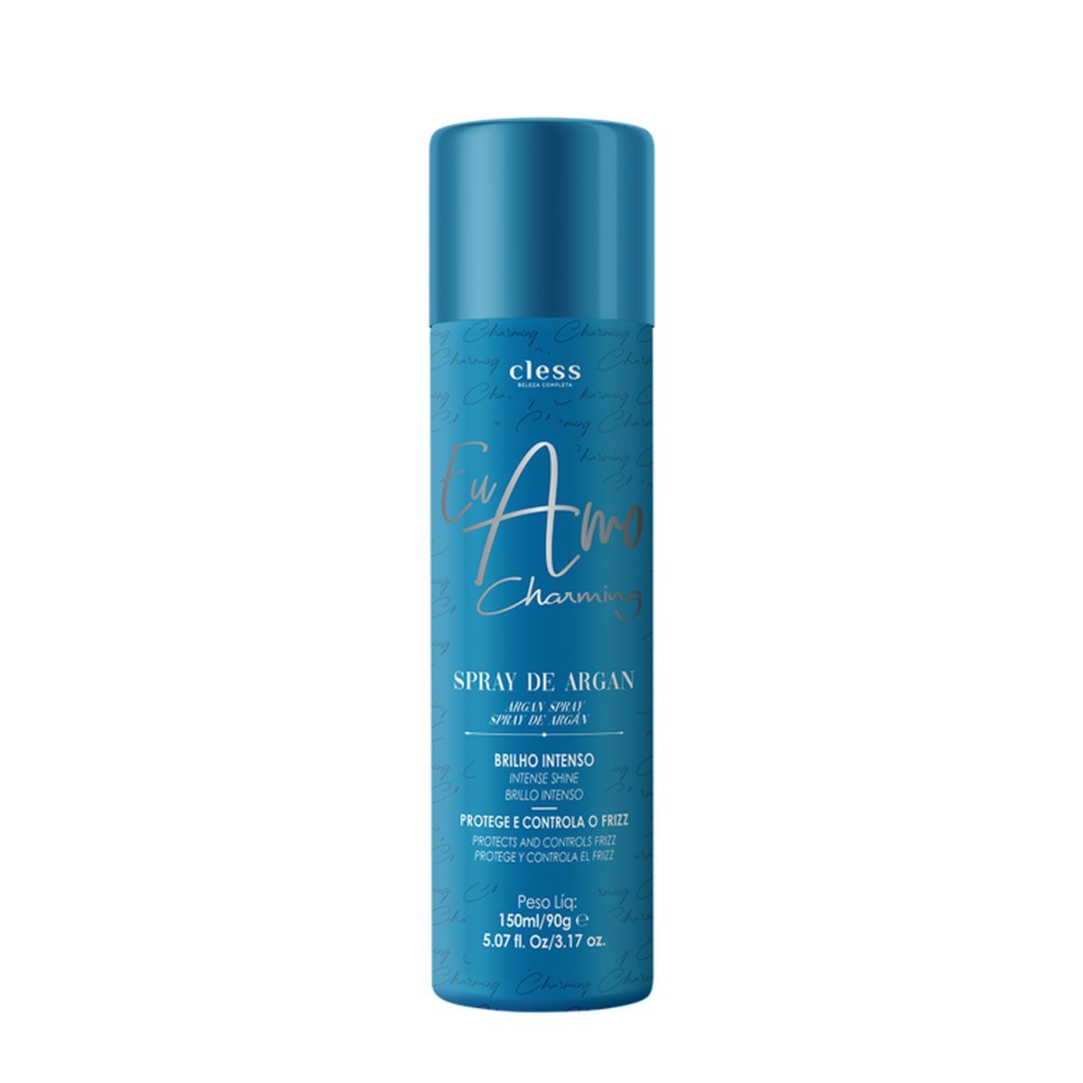 KIT CLESS SPRAY DE BRILHO ARGAN 150ML + SHAMPOO A SECO EU AMO CHARMING 150ML