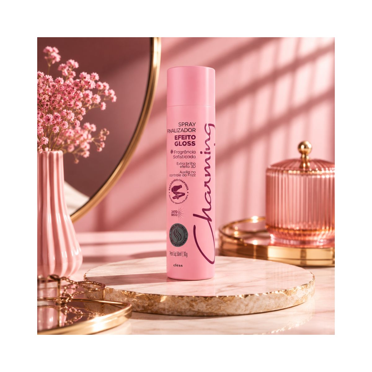 SPRAY CHARMING BRILHO INTENSO GLOSS 50ML