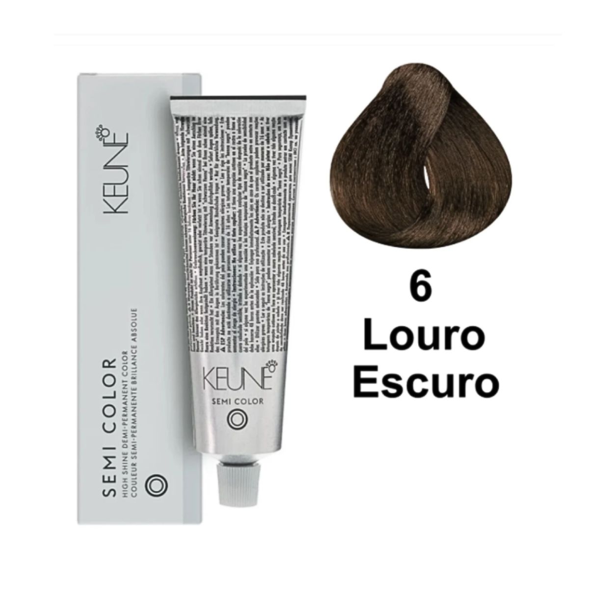 KIT KEUNE SEMI COLOR COLORAÇÃO 6 LOURO ESCURO + ACTIVADOR
