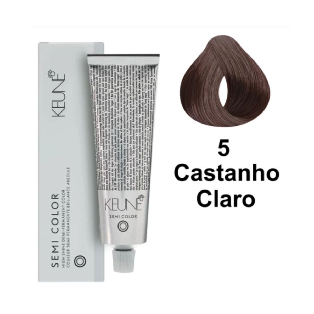 KIT KEUNE SEMI COLOR COLORAÇÃO 5 CASTANHO CLARO + ACTIVADOR