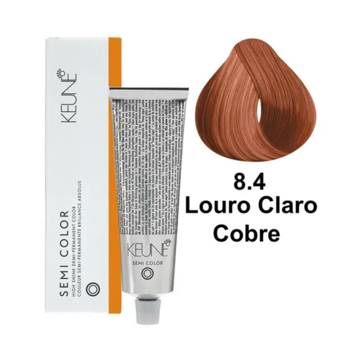 KIT KEUNE SEMI COLOR COLORAÇÃO 8.4 LOURO CLARO COBRE + ACTIVADOR