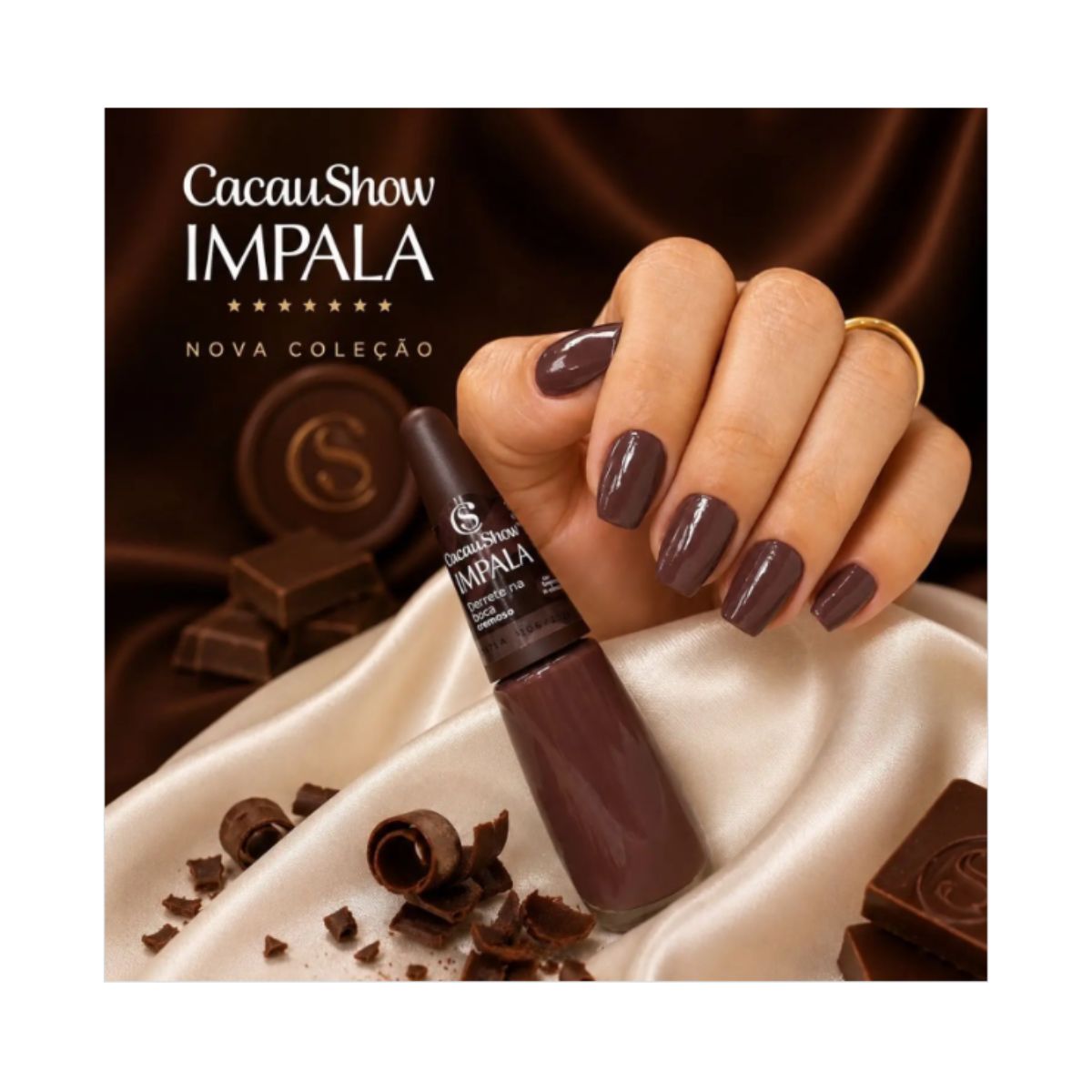 ESMALTE CACAU SHOW CREMOSO DERRETE NA BOCA IMPALA 7,5ML