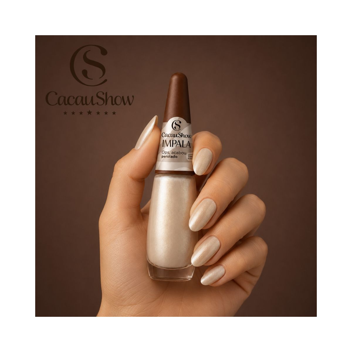 ESMALTE CACAU SHOW PEROLADO OPS, ACABOU IMPALA 7,5ML