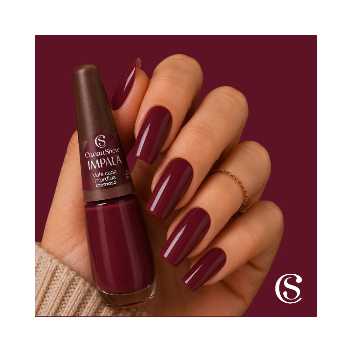 ESMALTE CACAU SHOW CREMOSO VALE CADA MORDIDA IMPALA 7,5ML