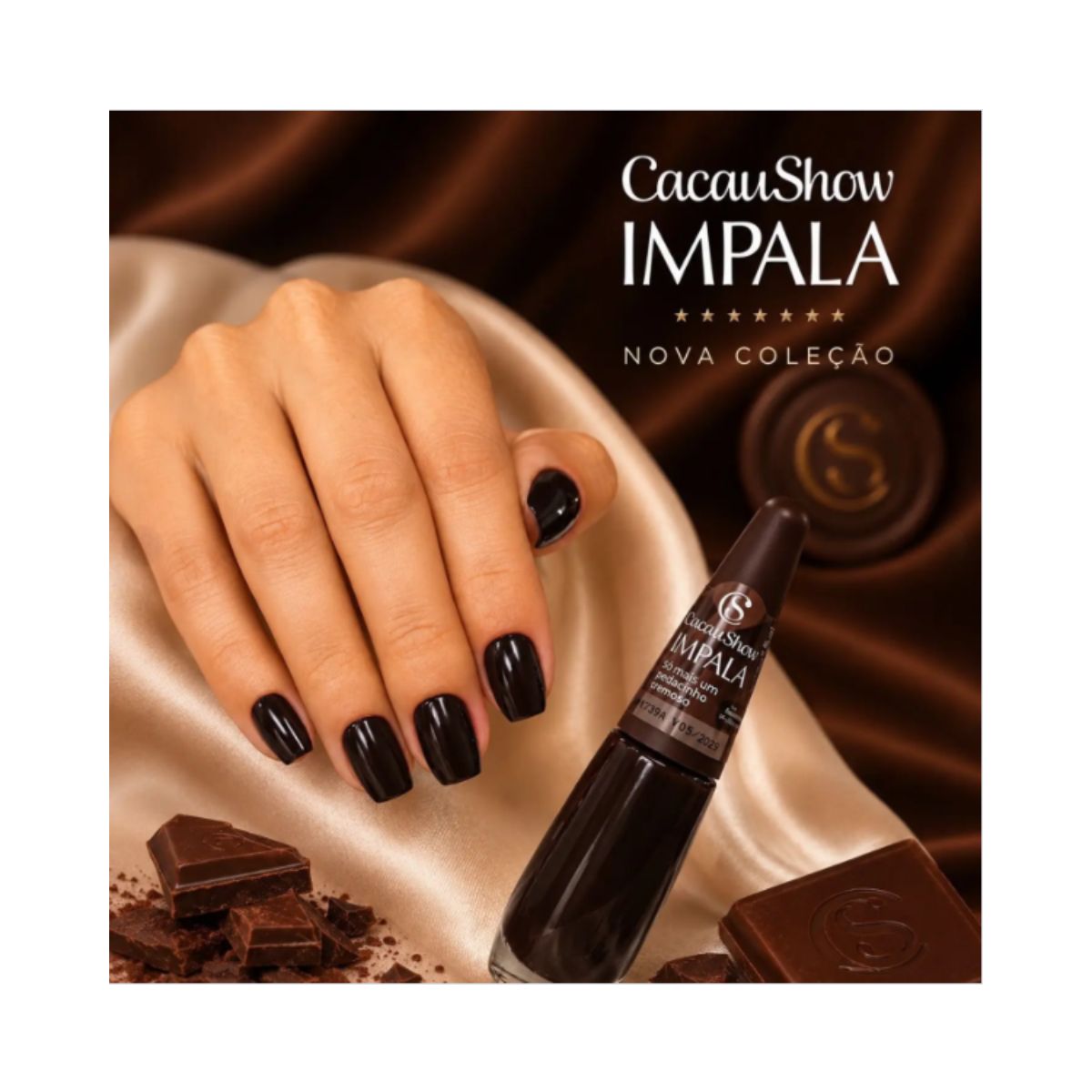 ESMALTE CACAU SHOW CREMOSO SO MAIS UM PEDACO IMPALA 7,5ML