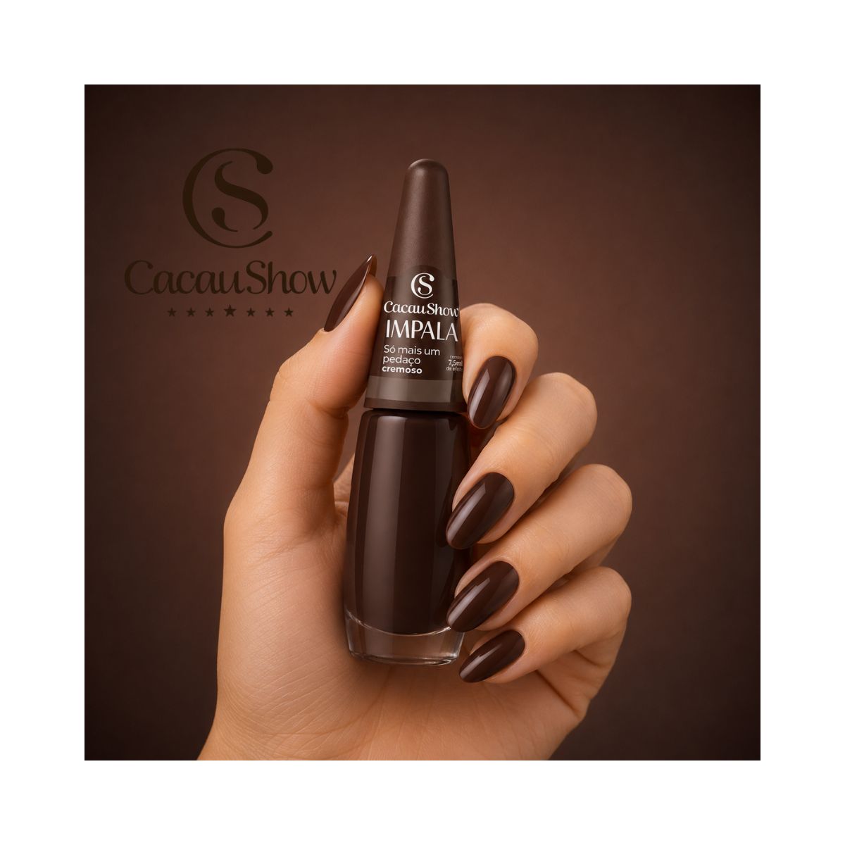 ESMALTE CACAU SHOW CREMOSO SO MAIS UM PEDACO IMPALA 7,5ML