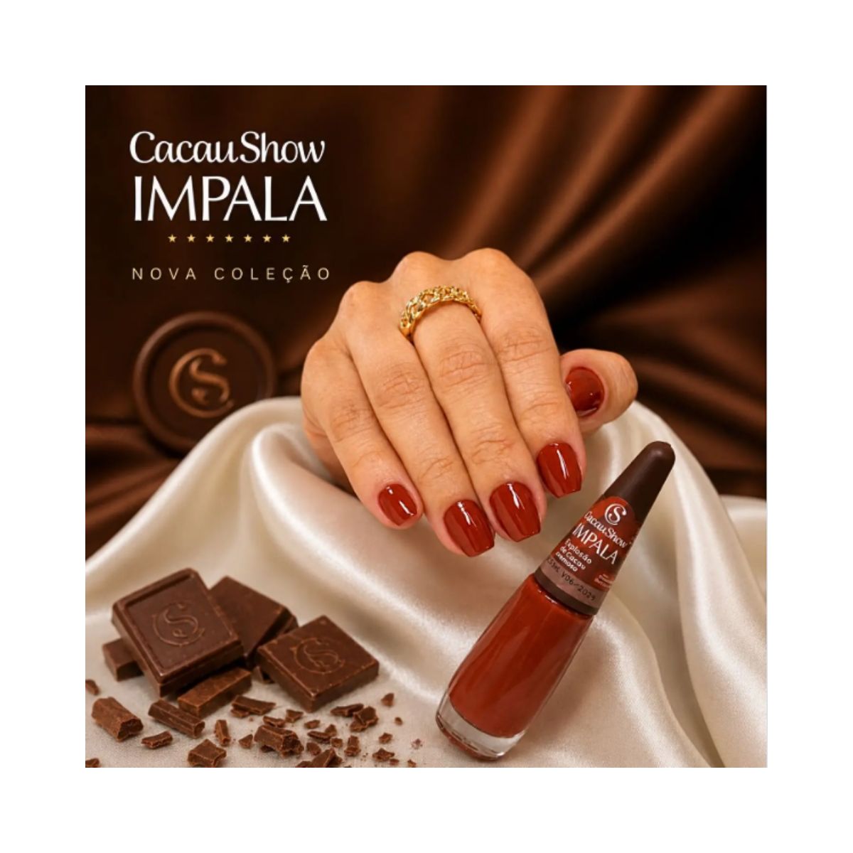 ESMALTE CACAU SHOW CREMOSO EXPLOSAO DE CACAU IMPALA 7,5ML