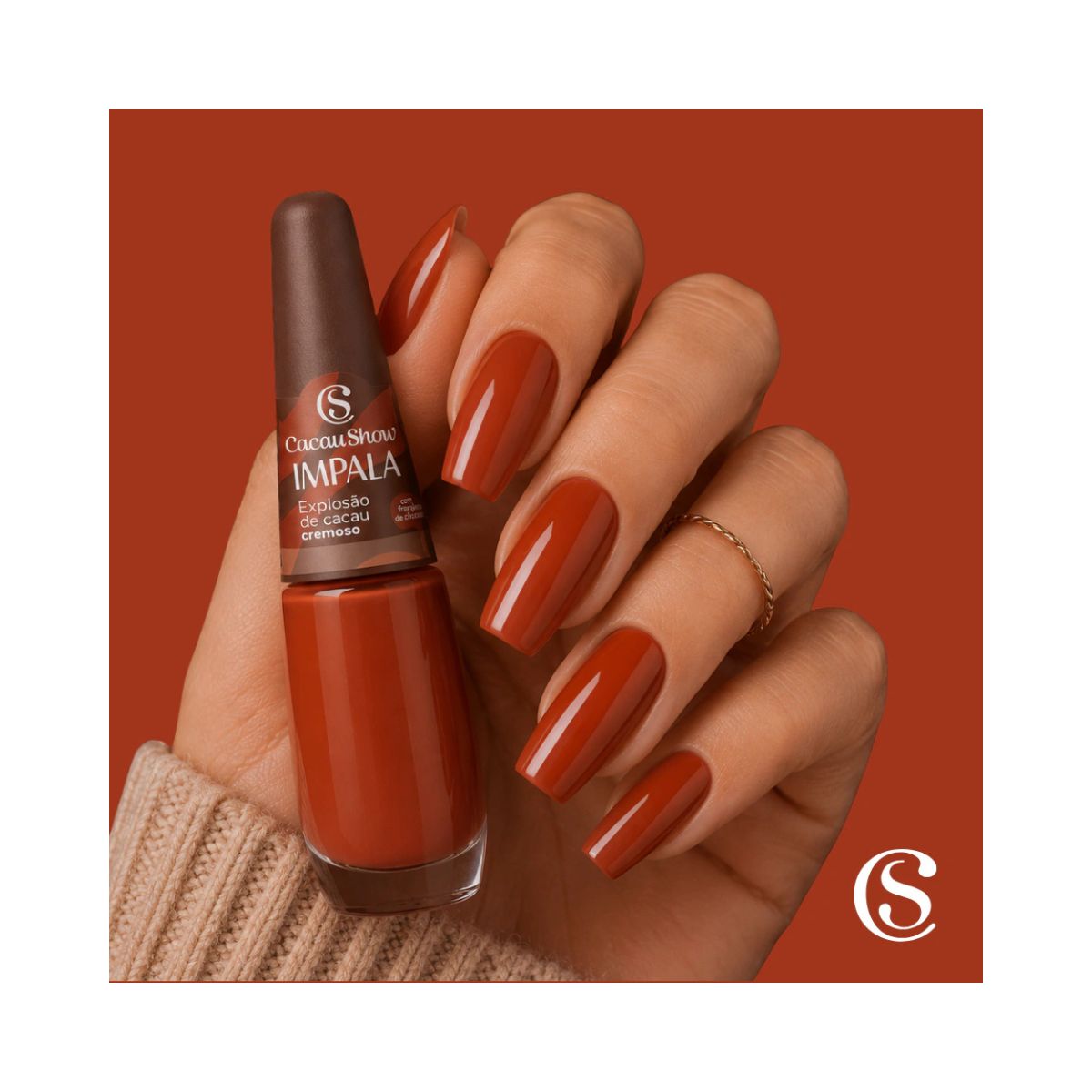 ESMALTE CACAU SHOW CREMOSO EXPLOSAO DE CACAU IMPALA 7,5ML