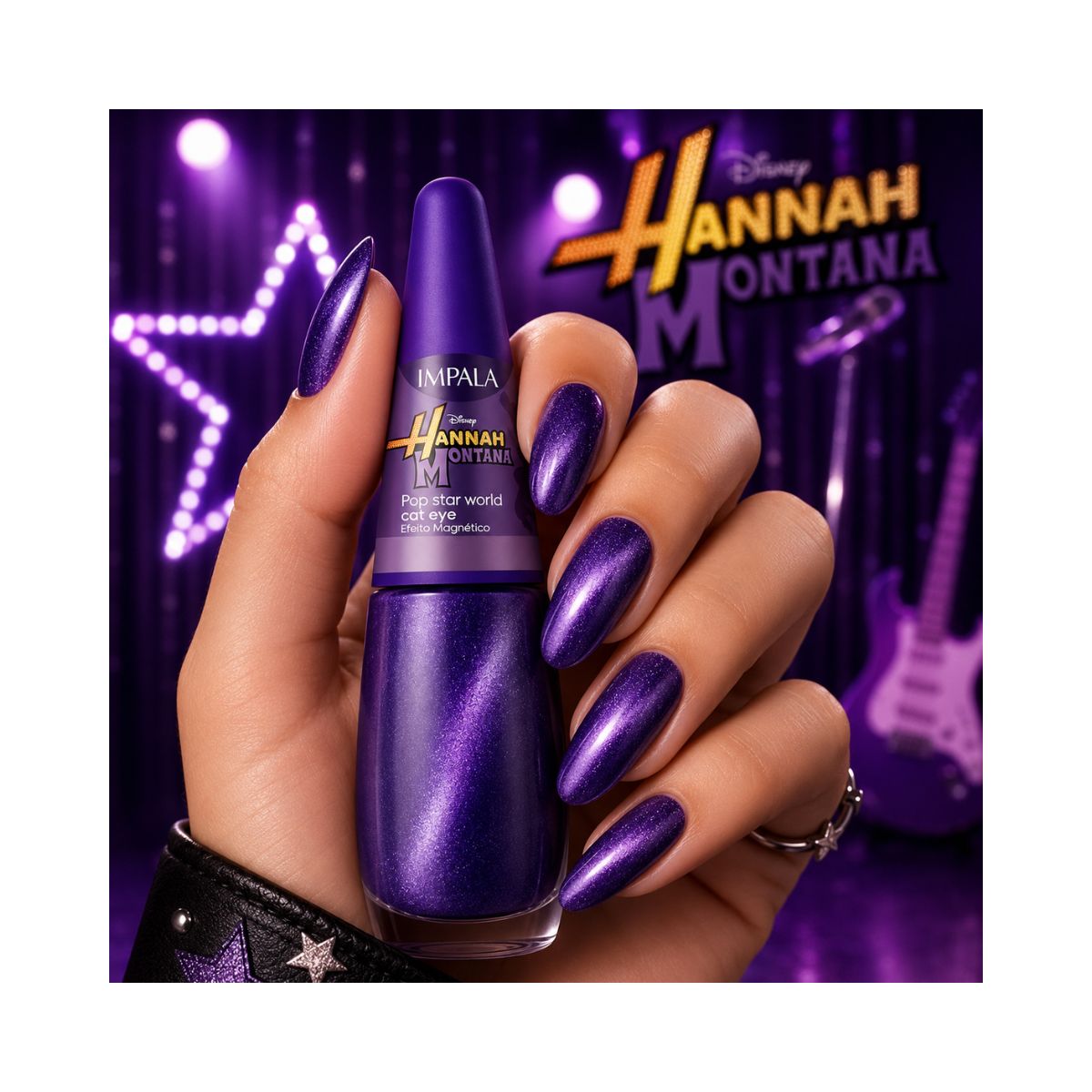 ESMALTE DISNEY CHANNEL CAT EYE POP STAR WORLD IMPALA 7,5ML