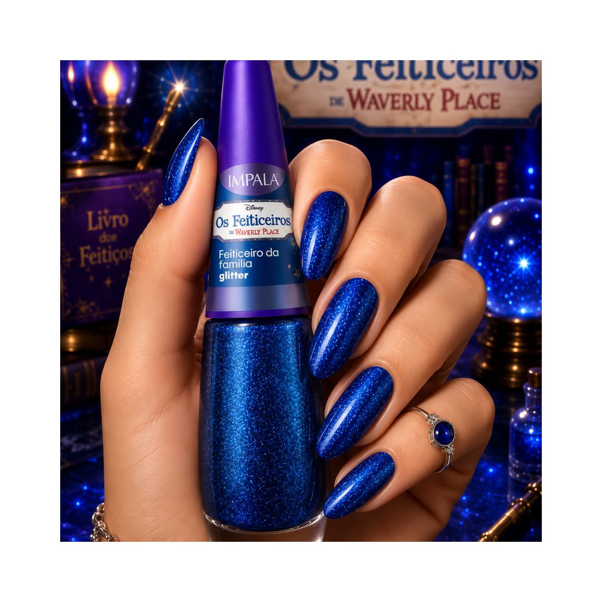 ESMALTE DISNEY CHANNEL GLITTER FEITICEIRO DA FAMILIA IMPALA 7,5ML