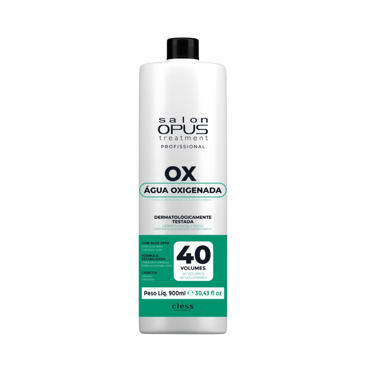 KIT SALON OPUS 2 ÁGUA OXIGENADA 40 VOLUMES 900ML