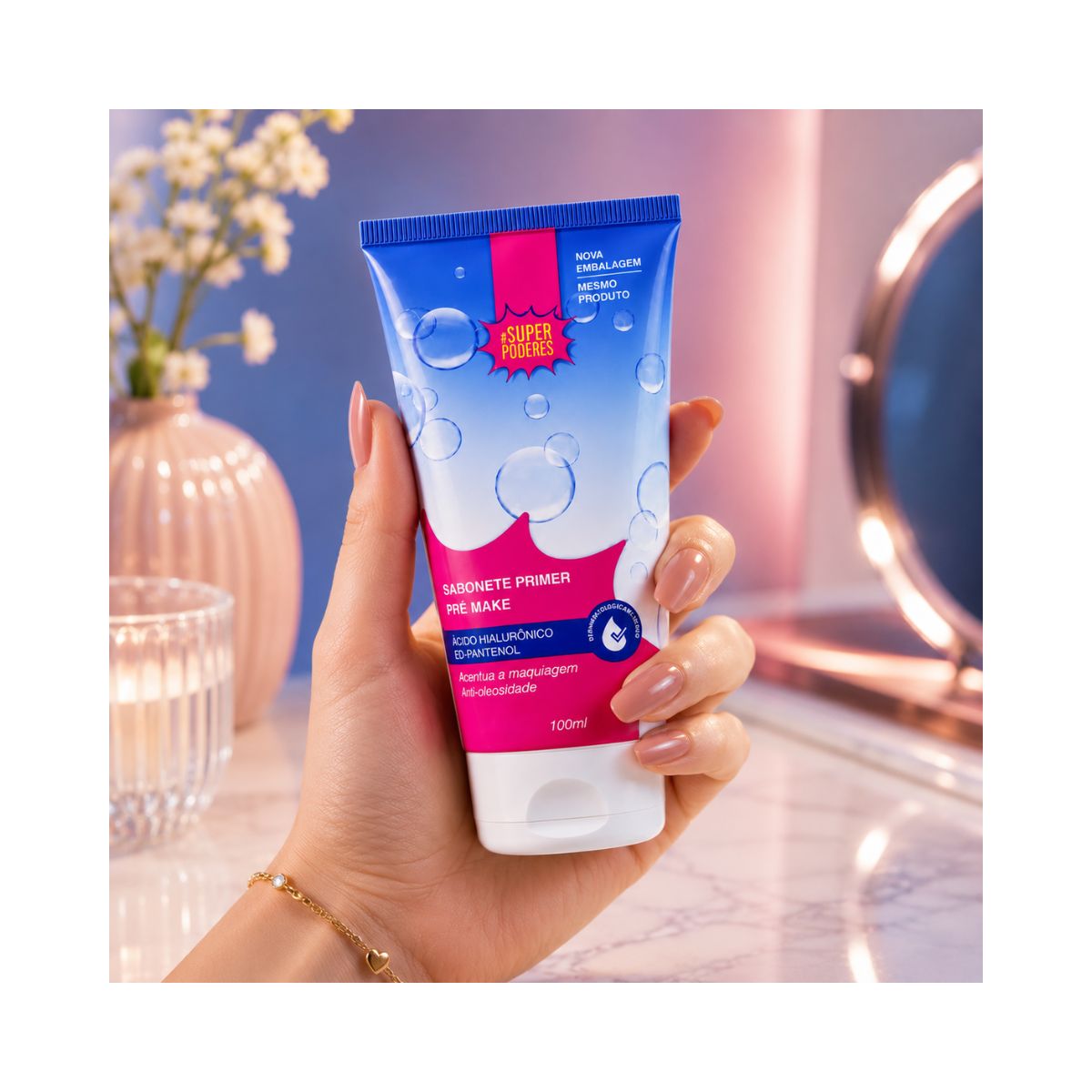 SABONETE FACIAL SUPER PODERES PRIMER PRE MAKE 100ML