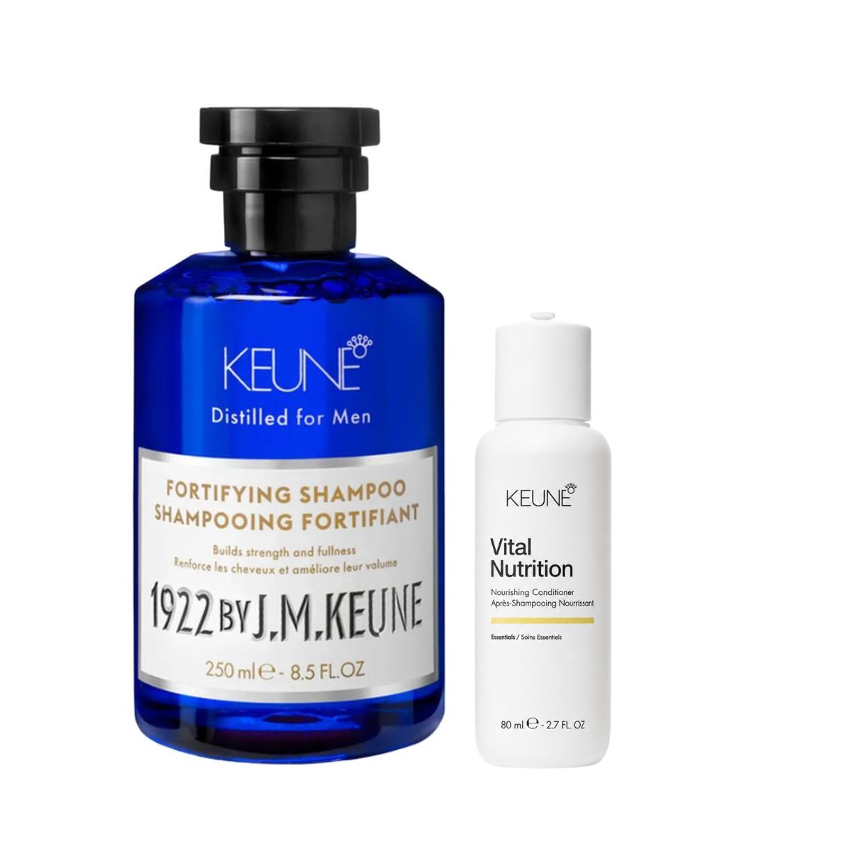 KIT KEUNE SHAMPOO FORTIFYING 250ML + MINIATURAS KEUNE