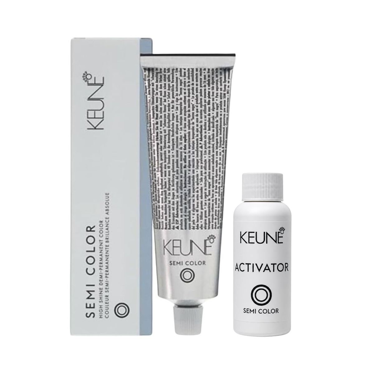 KIT KEUNE SEMI COLOR COLORAÇÃO 6.1 LOURO ESCURO CINZA + ACTIVADOR