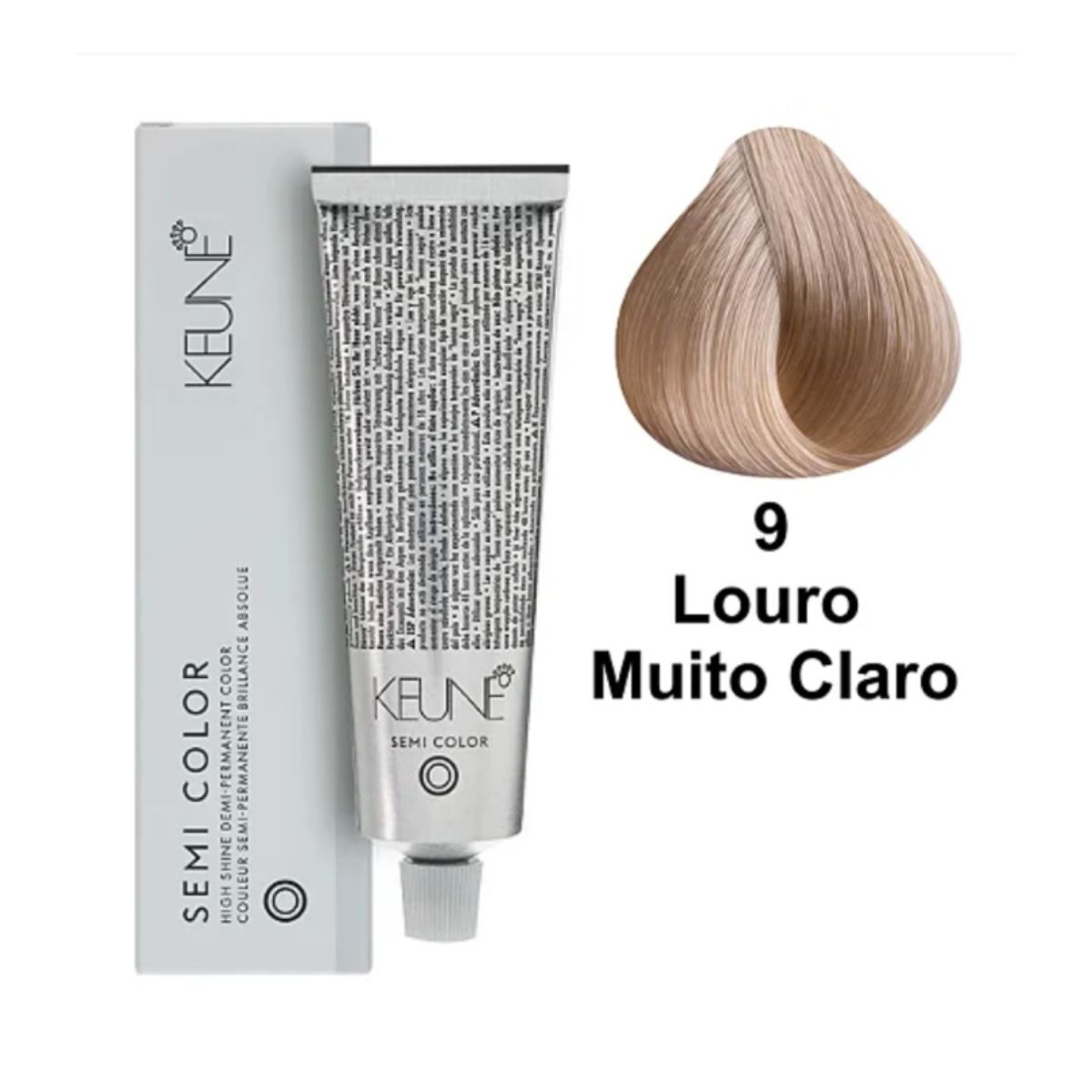 KIT KEUNE SEMI COLOR COLORAÇÃO 9 LOURO MUITO CLARO + ACTIVADOR