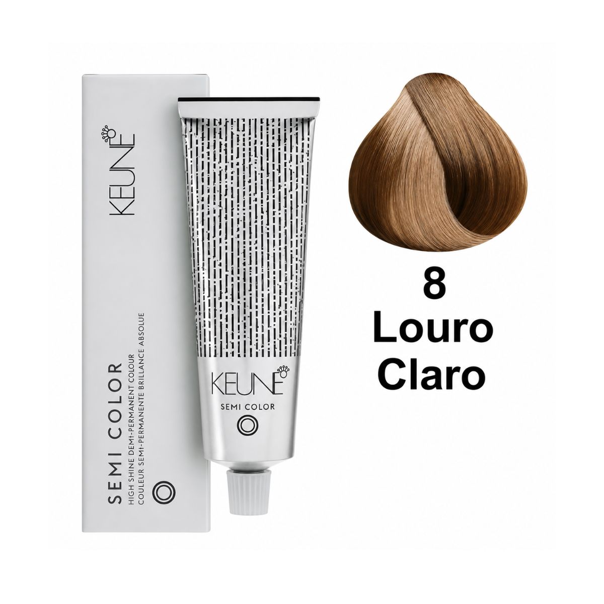 KIT KEUNE SEMI COLOR COLORAÇÃO 8 LOURO CLARO + ACTIVADOR