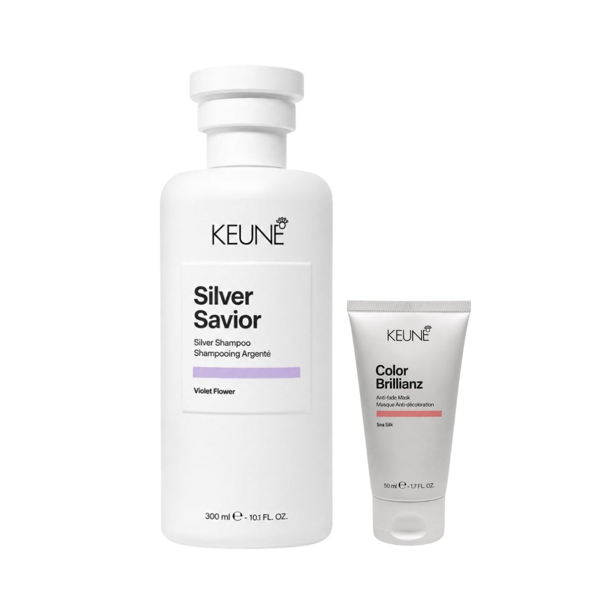 KIT KEUNE SHAMPOO CARE SILVER SAVIOR 300ML + MINIATURA