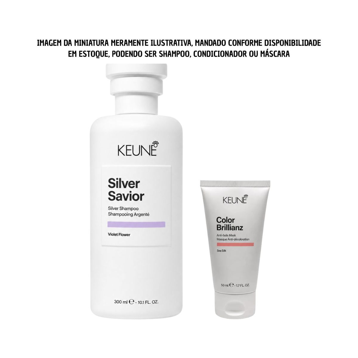 KIT KEUNE SHAMPOO CARE SILVER SAVIOR 300ML + MINIATURA