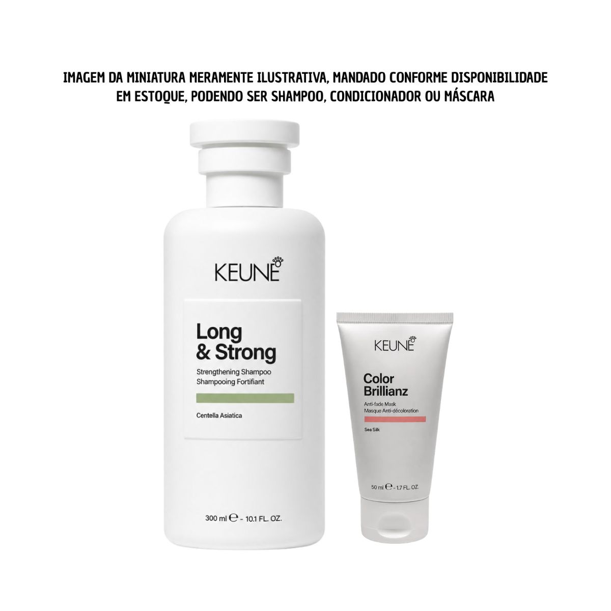 KIT KEUNE SHAMPOO LONG & STRONG 300ML + MINIATURA KEUNE