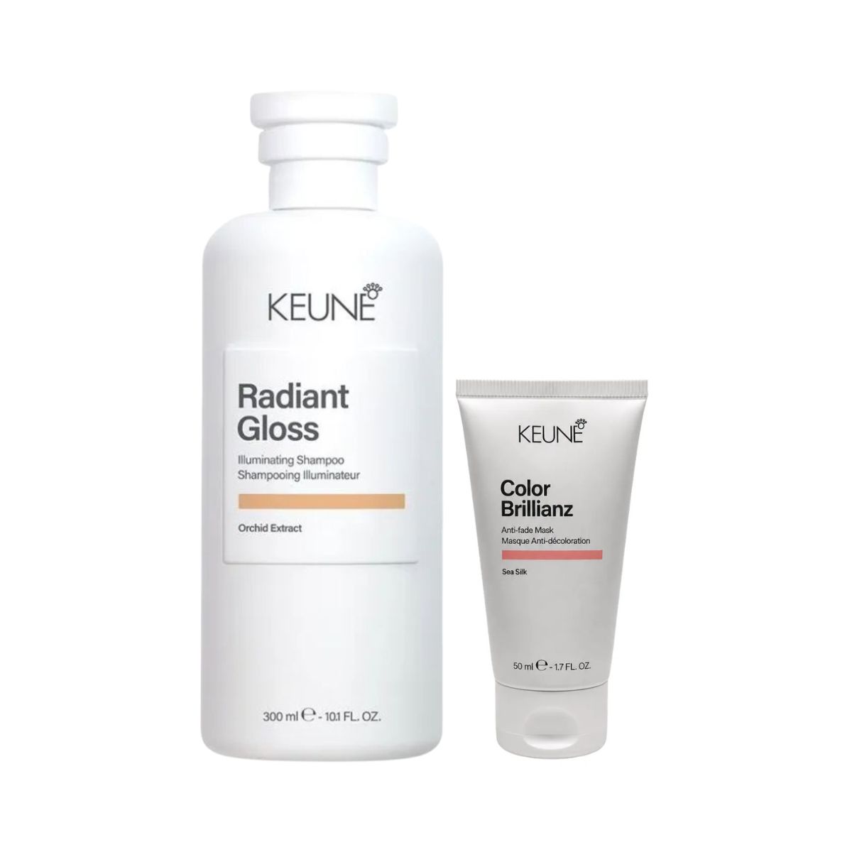 KIT KEUNE SHAMPOO RADIANT GLOSS 300ML + MINIATURA KEUNE