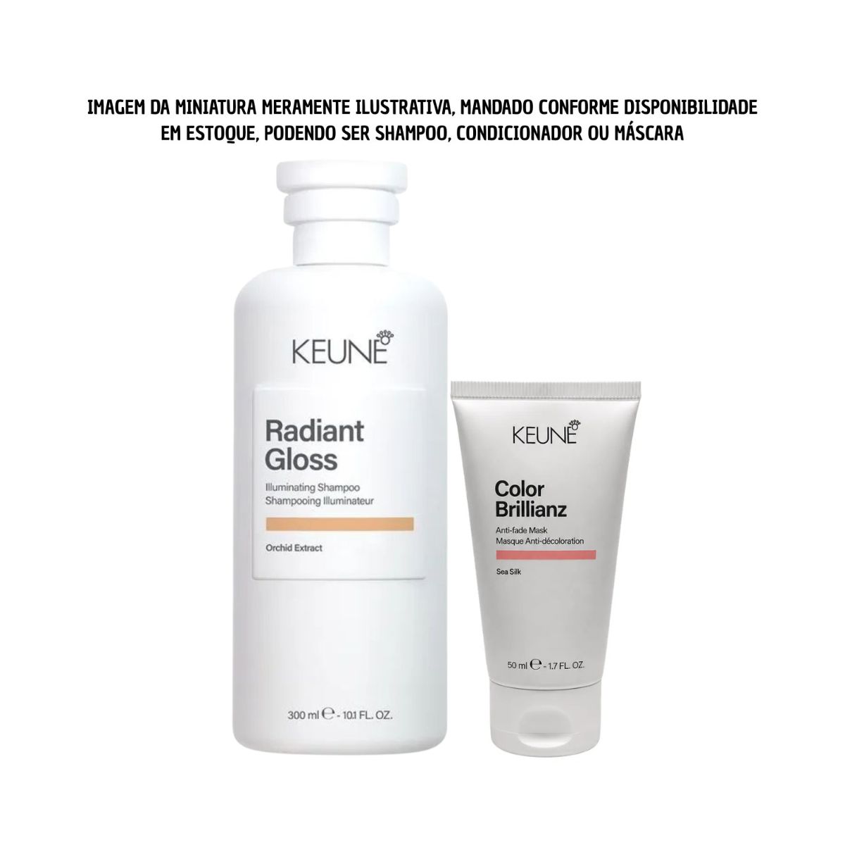 KIT KEUNE SHAMPOO RADIANT GLOSS 300ML + MINIATURA KEUNE