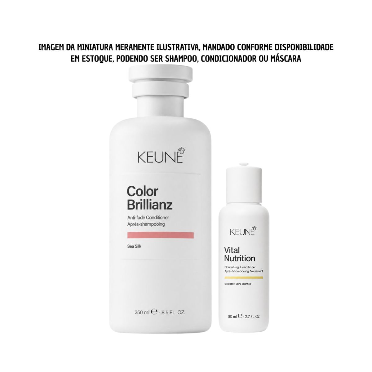 KIT KEUNE CONDICIONADOR CARE COLOR BRILLIANZ KEUNE 250ML + MINIATURAS KEUNE