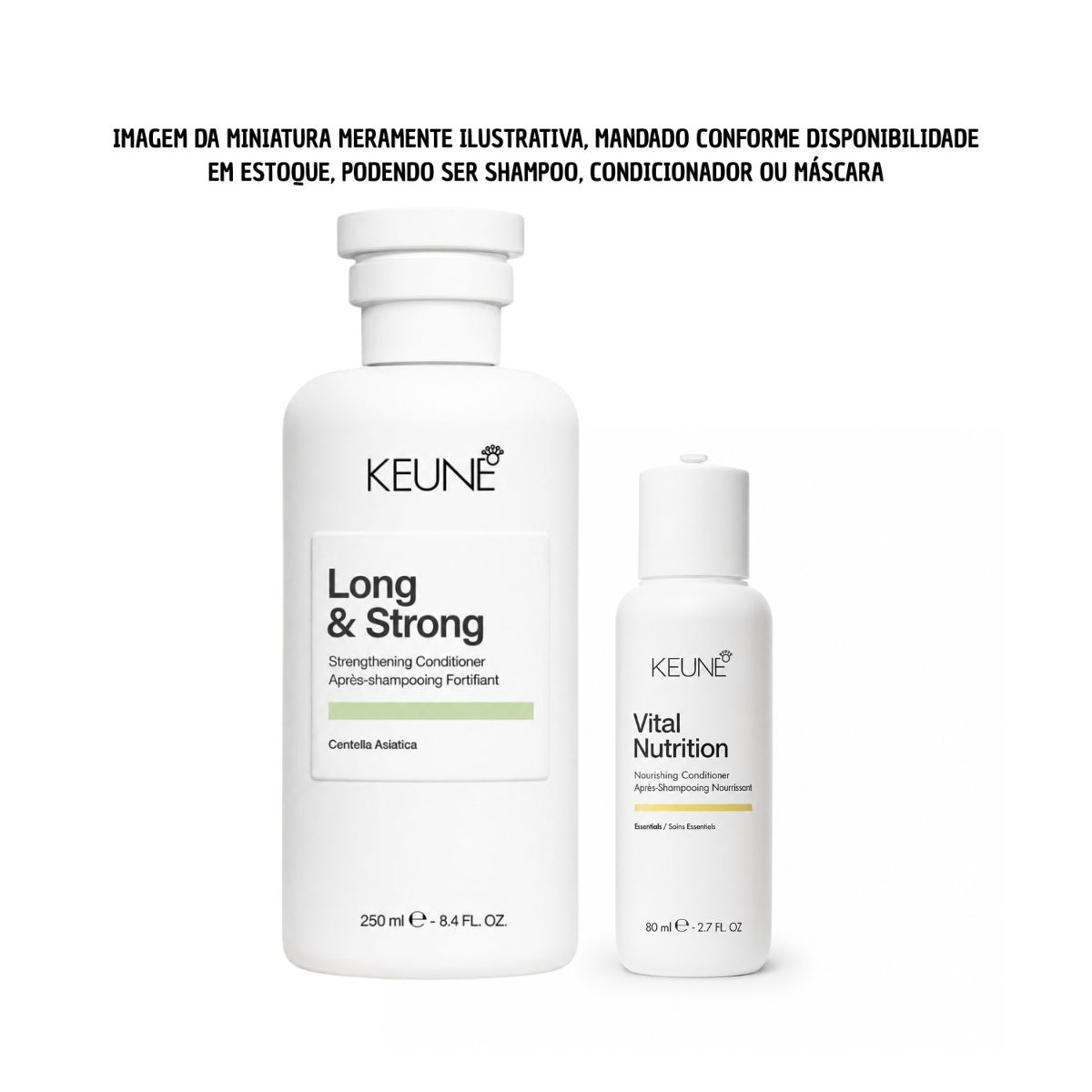 KIT KEUNE CONDICIONADOR LONG & STRONG 250ML + MINIATURAS KEUNE