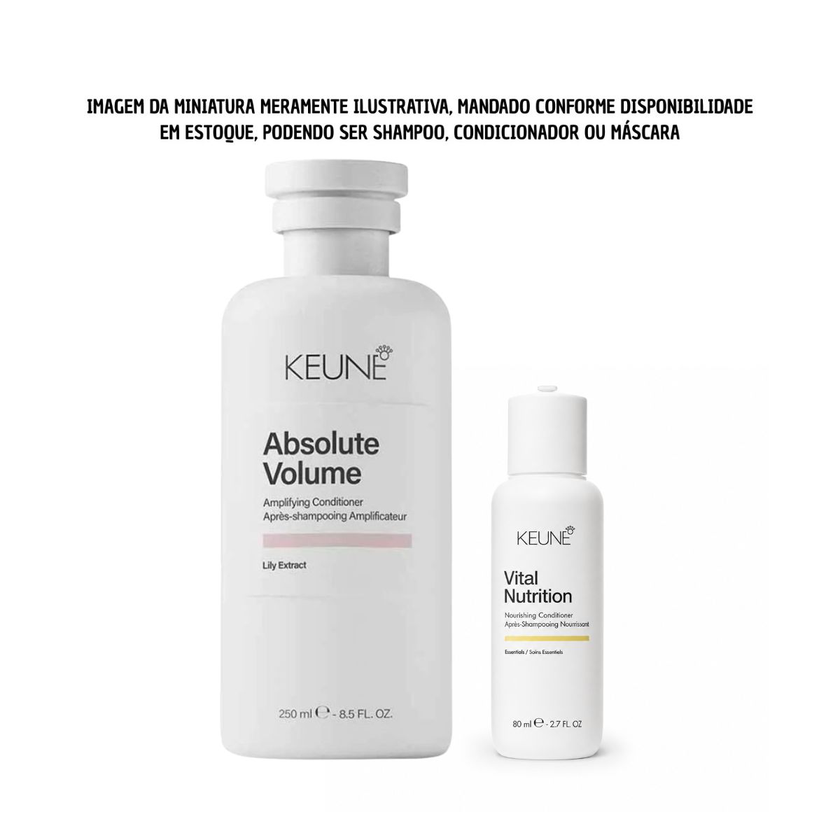 KIT KEUNE CONDICIONADOR ABSOLUTE VOLUME 250ML + MINIATURAS KEUNE