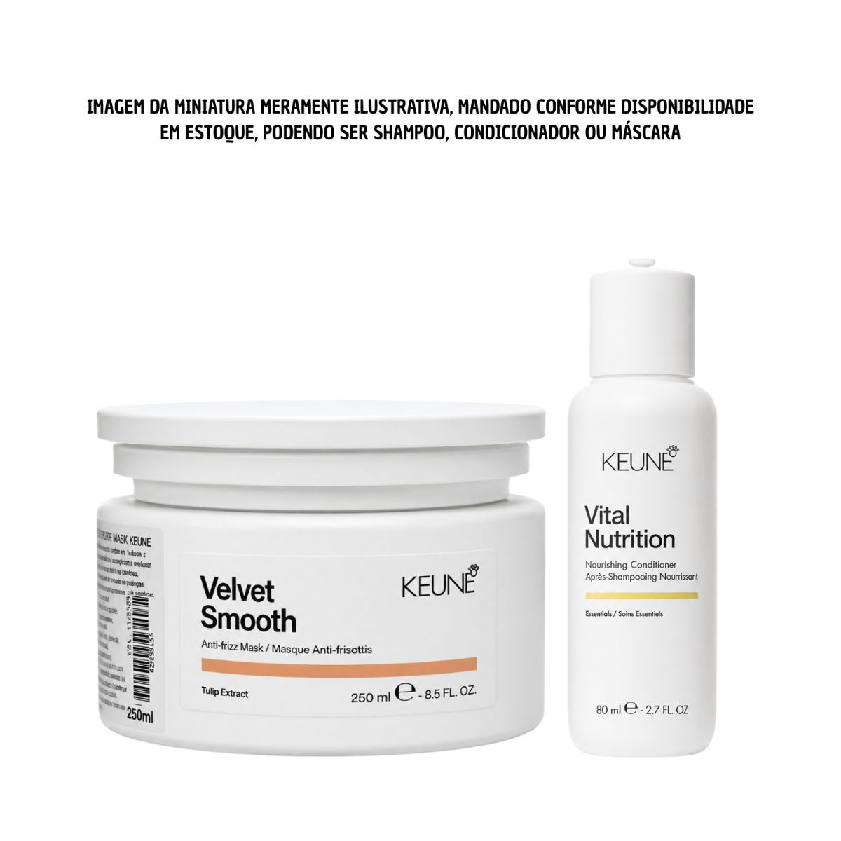 KIT KEUNE MÁSCARA VELVET SMOOTH KEUNE 250ML + MINIATURAS KEUNE