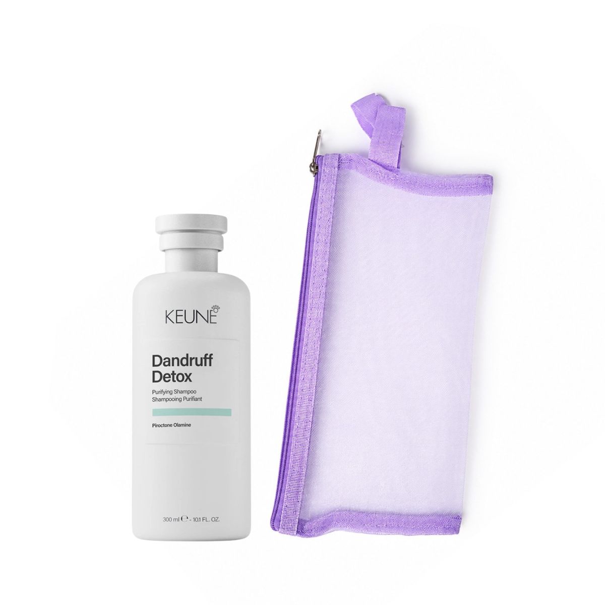 KIT KEUNE SHAMPOO DANDRUFF DETOX 300ML + NECESSAIRE REDINHA MAQUIAGEM