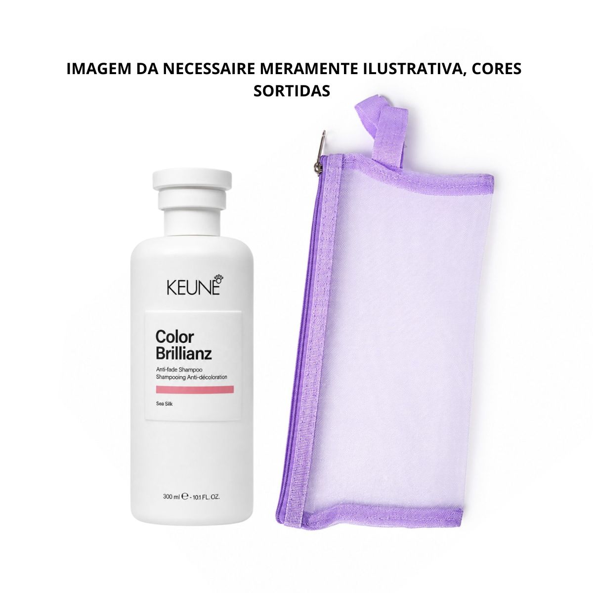 KIT KEUNE SHAMPOO CARE COLOR BRILLIANZ KEUNE 300ML + NECESSAIRE REDINHA MAQUIAGE