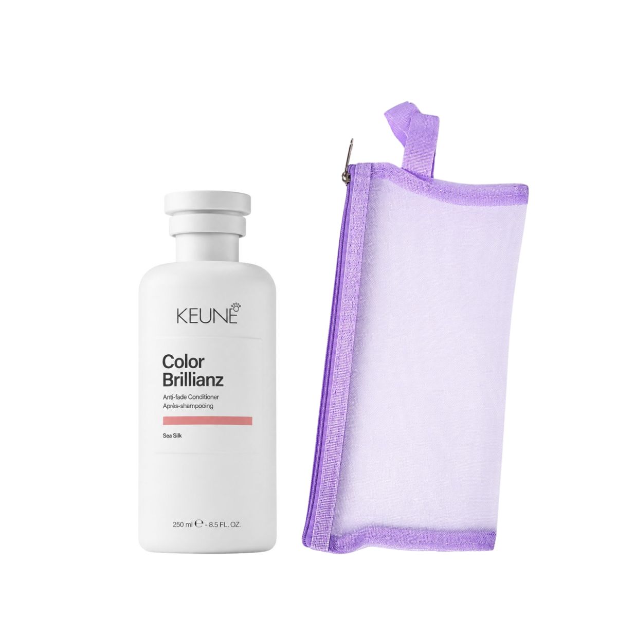 KIT KEUNE CONDICIONADOR CARE COLOR BRILLIANZ KEUNE 250ML + NECESSAIRE REDINHA MA