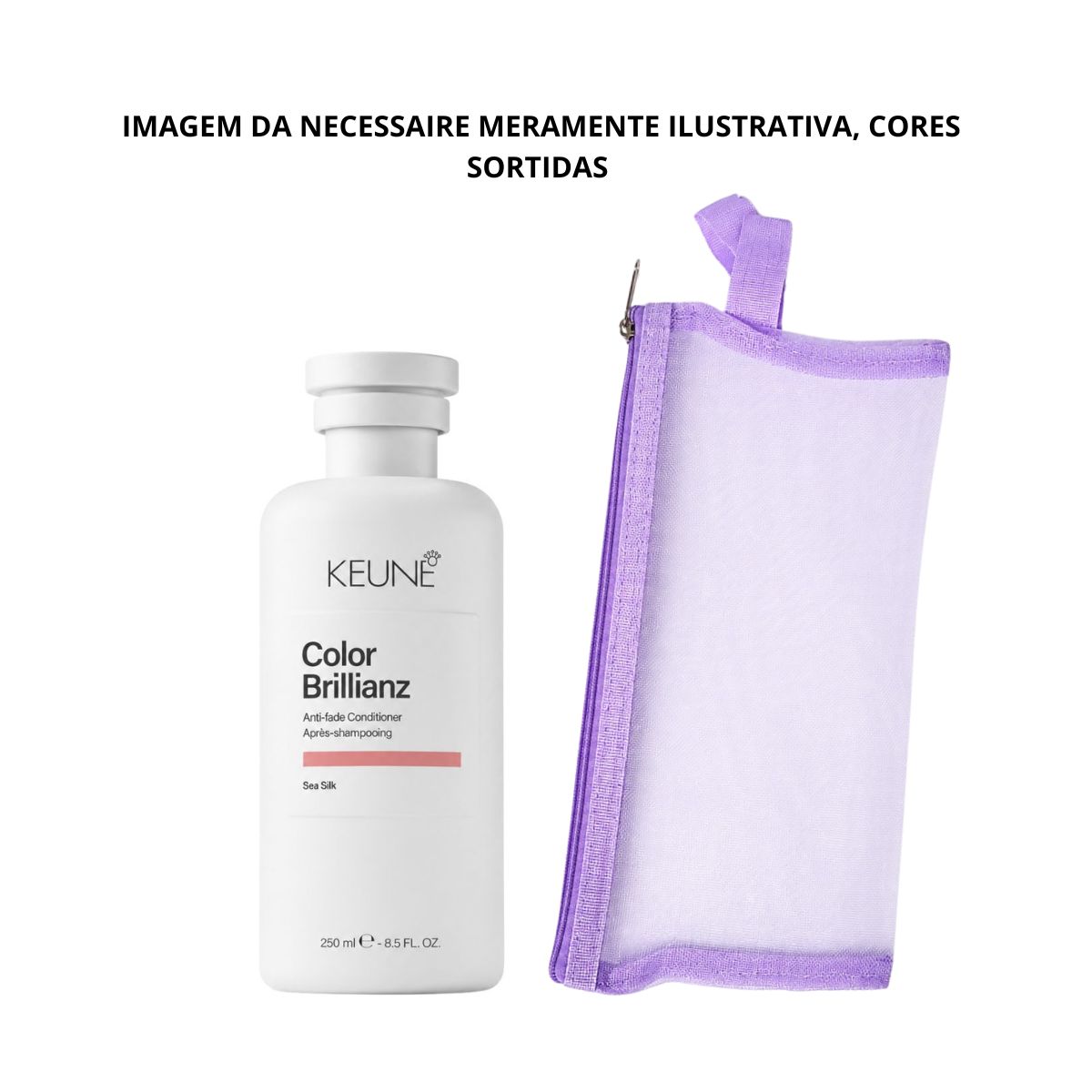 KIT KEUNE CONDICIONADOR CARE COLOR BRILLIANZ KEUNE 250ML + NECESSAIRE REDINHA MA
