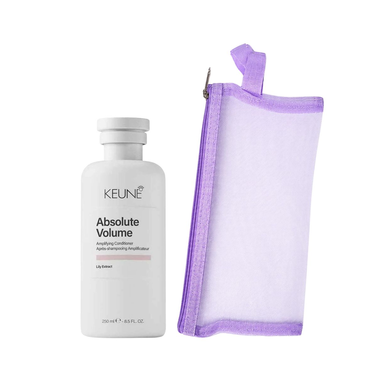 KIT KEUNE CONDICIONADOR ABSOLUTE VOLUME KEUNE 250ML + NECESSAIRE REDINHA MAQUIAG