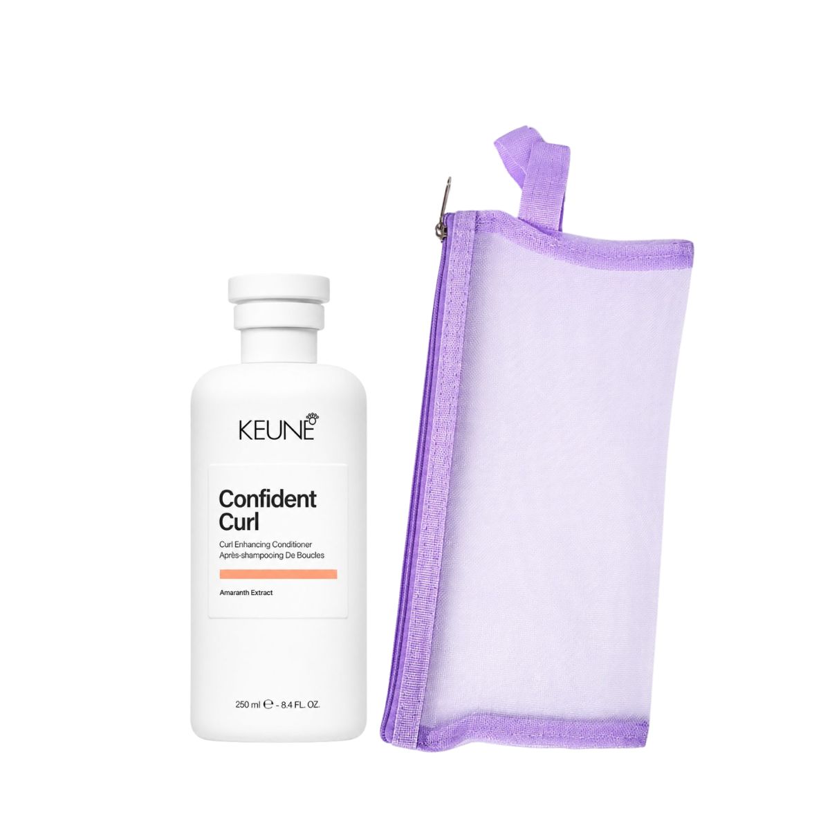 KIT KEUNE CONDICIONADOR CONFIDENT CURL KEUNE 250ML + NECESSAIRE REDINHA MAQUIAGE