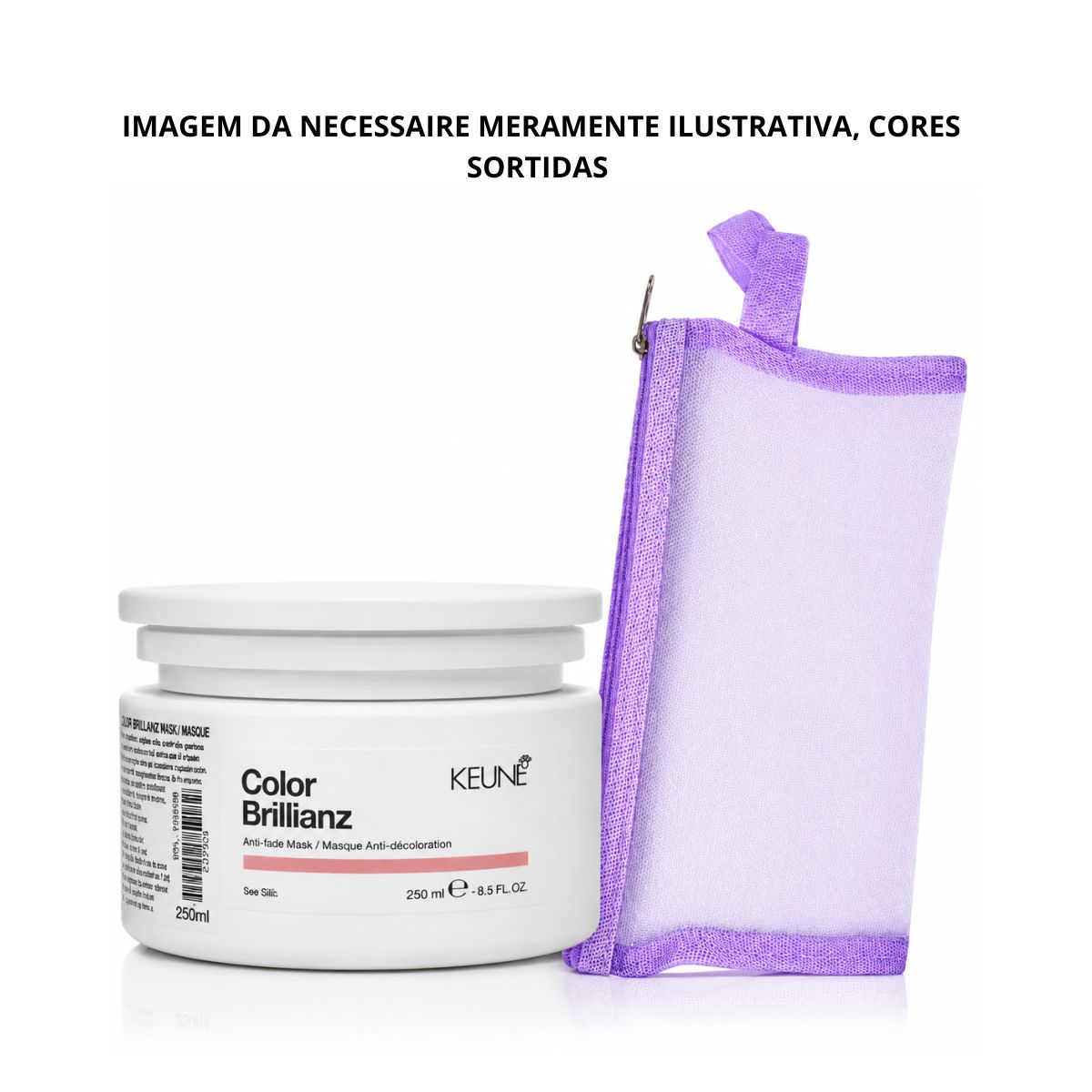 KIT KEUNE MÁSCARA CARE COLOR BRILLIANZ KEUNE 200ML + NECESSAIRE REDINHA MAQUIAGE