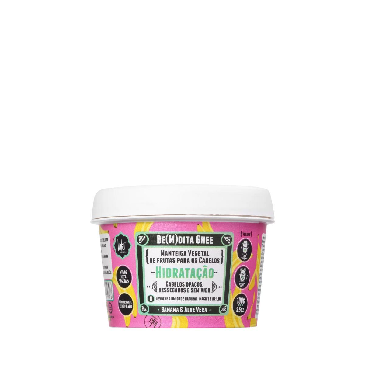 KIT LOLA 2 MÁSCARA CAPILAR BE(M)DITA GHEE HIDRATAÇÂO100G