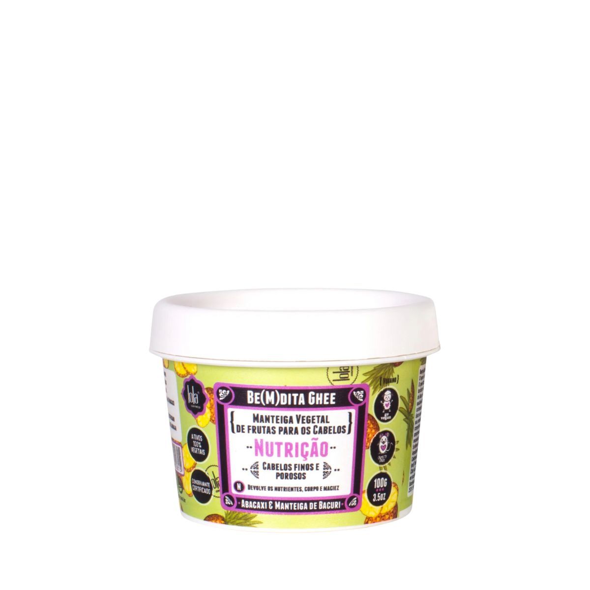 KIT LOLA 2 MÁSCARA CAPILAR BE(M)DITA GHEE NUTRIÇÂO 100G