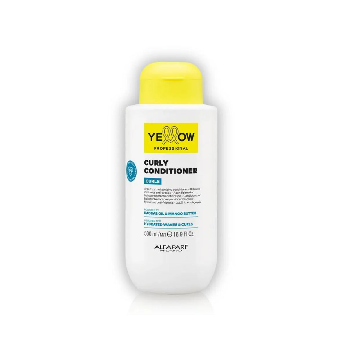 KIT YELLOW CONDICIONADOR CURLS 500ML + ESCOVA MÁGICA