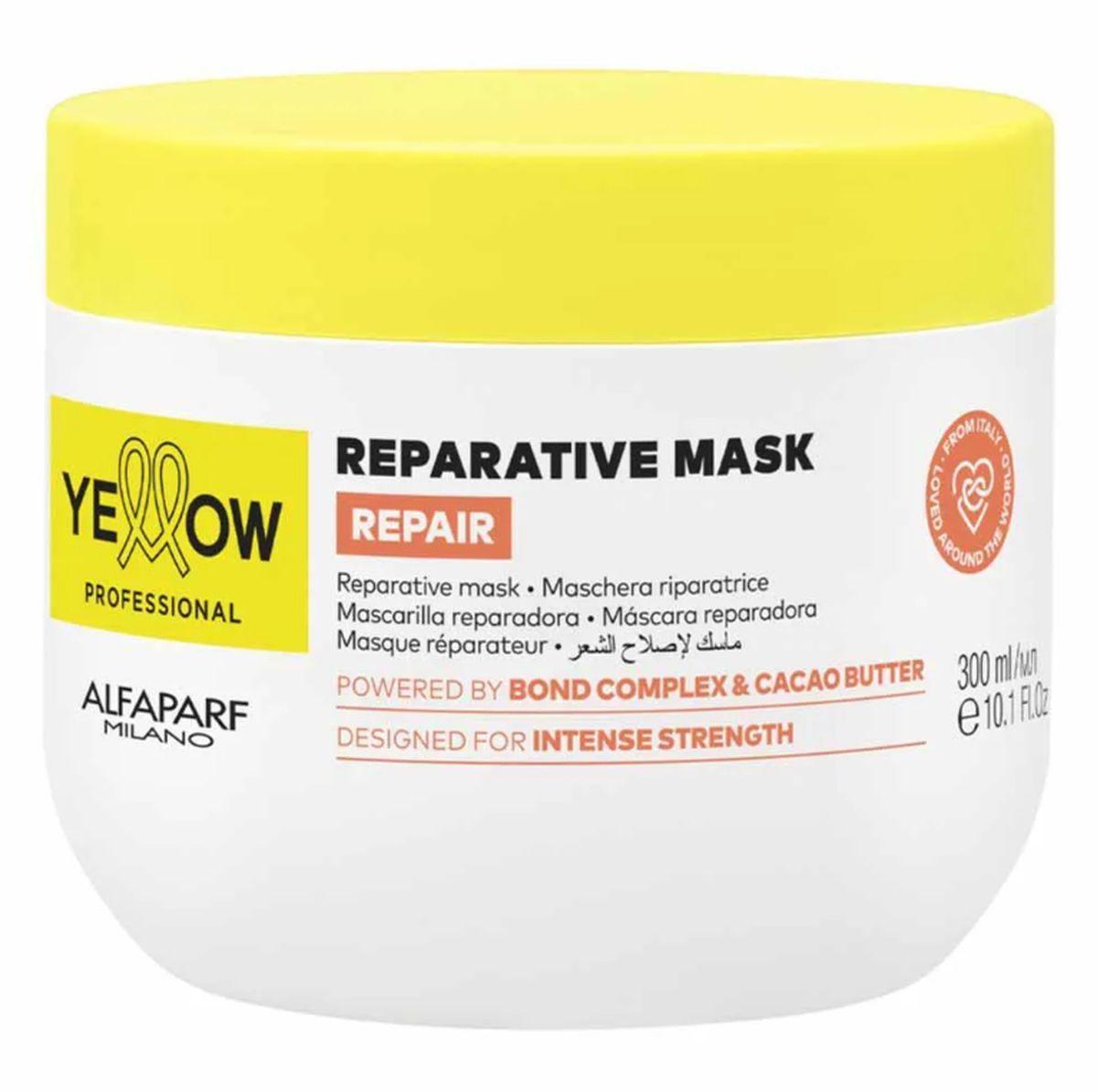 KIT YELLOW MÁSCARA REPAIR 300ML + ESCOVA MÁGICA